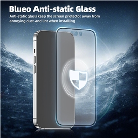 گلس فول BLUEO Full Cover Anti Glare Matte Glass Anti Static مناسب برای Apple iPhone 16 Pro Max