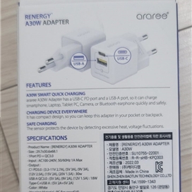 آداپتور 30 وات 2 پورت آراری مدل Renergy A30W