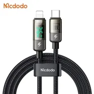 کابل شارژر تایپ سی به لایتنینگ 36 وات قطع کن دار 1.8 متری مک دودو Mcdodo Type-C to Lightning Auto Power Off CA-3600