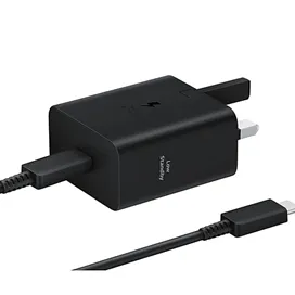 آداپتور سوپر فست شارژر سامسونگ اورجینال 45 وات همراه کابل 1.8 متر Samsung Super Fast Charger 45W EP-T4511XBEGAE