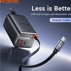 آداپتور 67 وات با کابل تایپ سی مک دودو Mcdodo FreeGo GaN Charger CH-4100