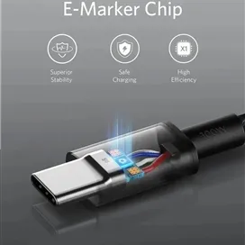 کابل شارژ 100 وات 1 متری USB-C به USB-C انکر مدل A8756