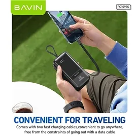 پاوربانک 20000 باوین Bavin PC1093S Fast Charge توان 65 وات