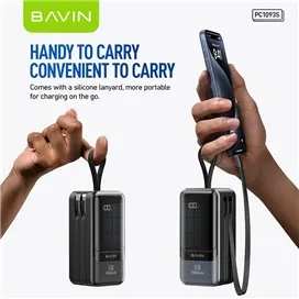 پاوربانک 20000 باوین Bavin PC1093S Fast Charge توان 65 وات