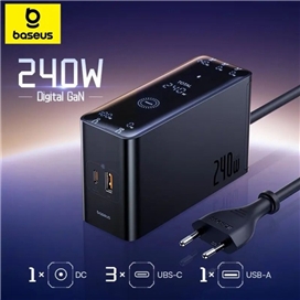 هاب شارژر 5 پورت بیسوس Baseus P10163901113 Simultaneous Charging CCGAN240CE توان 240 وات