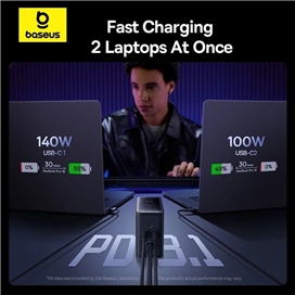هاب شارژر 5 پورت بیسوس Baseus P10163901113 Simultaneous Charging CCGAN240CE توان 240 وات