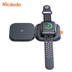 شارژر وایرلس تاشو 2 کاره مک دودو Mcdodo CH-2160 توان 15 وات بهمراه کابل شارژ