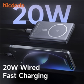 پاوربانک وایرلس 10000 مگنتی مک دودو Mcdodo MC-4651 Metal Ultra Thin