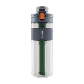 بطری آب تصفیه کننده دو مرحله ای پرودو مدل Porodo Lifestyle Water Filter Bottle with Straw Filter 600ml