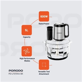 غذاساز 5 لیتری پرودو Porodo Lifestyle Meat Chopper Food Processor