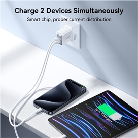 آداپتور شارژ 30 وات دو پورت جویروم JOYROOM JR-TCF15 30W charger