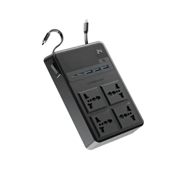 چندراهی برق 2500 وات به همراه کابل جمع شونده پاورولوژی Powerology Power Strip PWCUQC029