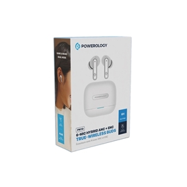 هندزفری بلوتوث پاورولوژی Powerology Hybrid ANC+ECN True Wireless buds PWLAU010