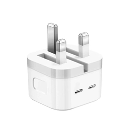 شارژر دیواری 35 وات اصلی اپل مدل Dual Port USB-C