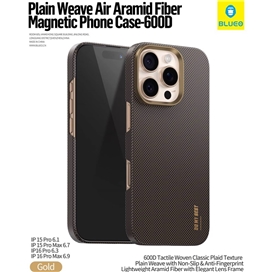 قاب برند بلوئو مدل Blueo Plain Weave AIR Aramid fiber magnetic phone case-600D iphone مناسب برای Apple iPhone 16 Pro