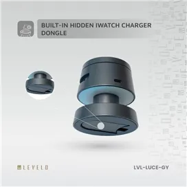 شارژر وایرلس رومیزی 4 کاره لولو Levelo Luce 4in1 Wireless Charger LVL-LUCE