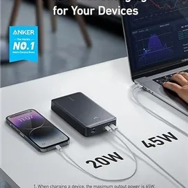 پاوربانک 24000 میلی آمپر انکر Anker 537 Portable Charger 65W A1379
