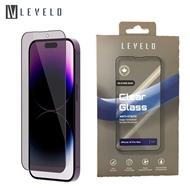 گلس لبه سیلیکونی پرایوسی مدل Levelo Tempered Screen Protector Silicone Edge مناسب برای Apple iPhone 13