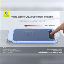 گلس فول BLUEO Anti dust HD glass anti static with applicator ا مناسب برای Apple iPhone 12 Pro