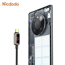 کابل شارژ تایپ سی قطع کن دار 1.2 متر مک دودو Mcdodo Auto Power Off 100w Cable CA-6650