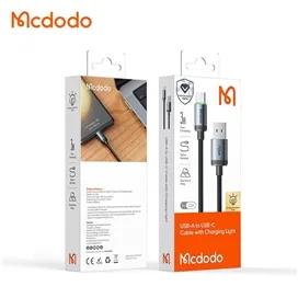 کابل شارژ سریع USB به تایپ سی 60 وات 3 آمپر مک دودو MCDODO USB-A to Type-c CA-3960