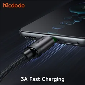 کابل شارژ سریع USB به تایپ سی 60 وات 3 آمپر مک دودو MCDODO USB-A to Type-c CA-3960