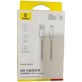 کابل تایپ سی 100 وات 1 متر بیسوس Baseus Graphene Series USB To Type-C Cable CB000107