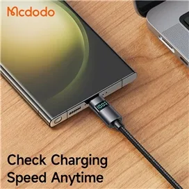 کابل تایپ سی 66 وات با نمایشگر مک دودو Mcdodo 6A Type-C USB Data Cable CA-6520