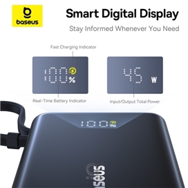 پاوبانک 45 وات 10000 با کابل تایپ سی بیسوس Baseus PicoGo Power Bank PPPG-1W45C