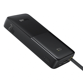 پاوربانک 20وات 10000 با کابل بیسوس Baseus Power Bank Bipow 2 With Cable PPBD2-1W20