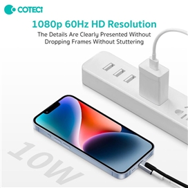 کابل HDMI به لایتنینگ کوتتسی Coteetci 33024 طول 1.8 متر