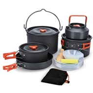 ست وسایل آشپزی کمپینگ گرین لاین Green Lion Portable Camping Cookware GNCMPCKSETOBK