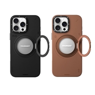 قاب برند یانگکیت مدل  Youngkit Leather 360 Rotation Ring Stand Case magsafe مناسب برای Apple iPhone 15 pro Max