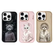 قاب برند نیمی مدل Nimmy Embroidery Magnetic Case مناسب برای Apple iPhone 15 Pro Max