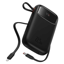 پاوربانک 20000 بیسوس Baseus QPow 2 P10055009113-00 توان 30 وات با کابل متصل