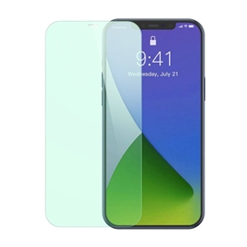 پک 2 تایی محافظ صفحه شیشه ای ضد اشعه Baseus SGAPIPH61P-LP02 Apple iPhone 12 Pro Green Glass