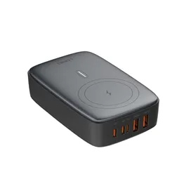 شارژر و پاوربانک رومیزی 140 وات 5 پورت الدینیو مدل Q4010
