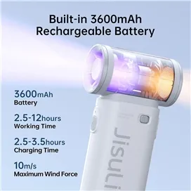 پنکه دستی شارژی JisuLife Handheld Fan Life9 3600mAh
