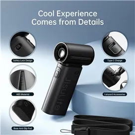 پنکه دستی شارژی JisuLife Handheld Fan Life9 3600mAh