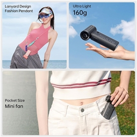 پنکه دستی شارژی JisuLife Handheld Fan Life9 3600mAh