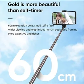 مونوپاد بلوتوثی جویروم Joyroom JR-OTH-AB601 Magic Flute Selfie Stick