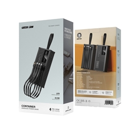 پاروبانک 20000 با کابل متصل گرین لاین Green Lion Container Power Bank GNCONPB20KBK