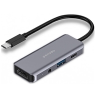 هاب 4 پورت پرودو Porodo 4 in 1 HDMI 4K USB-C Hub PD-41CHB-GY