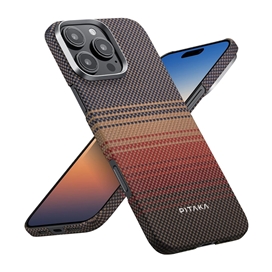قاب آیفون برند پیتاکا مدلPITAKA StarPeak Tactile Woven（Sunset） مناسب برای Apple iPhone 16 Pro