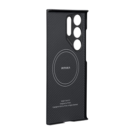 قاب گلکسی S24 Ultra برند پیتاکا مدل PITAKA MagEZ Case (Black/Grey Twill) مناسب برای Samsung Galaxy S24 Ultra