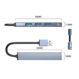 هاب یو اس بی 4 پورت اوریکو مدل AH-A13