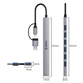هاب USB هفت پورت اوریکو مدل YSA2-U3
