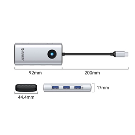 هاب تایپ سی 6 در 1 اوریکو مدل PW11-6PCR