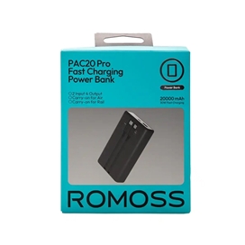 پاوربانک 20000 روموس Romoss PAC20 Pro توان 30 وات با کابل متصل