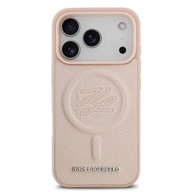 قاب کارل لاگرفلد Karl Lagerfeld چرمی با مگ سیف مناسب برای Apple iPhone 17 Pro Max